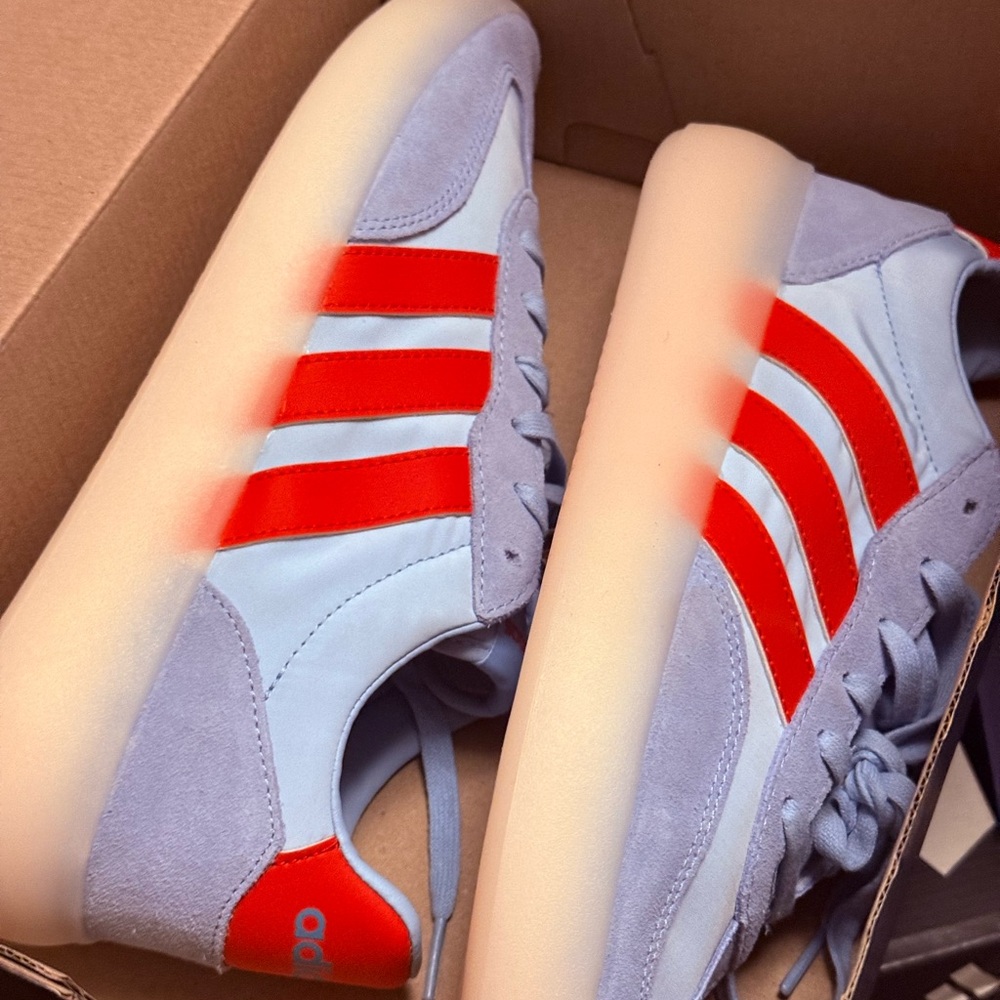 adidas Barreda Decode Box — Light Blue with Red Accents